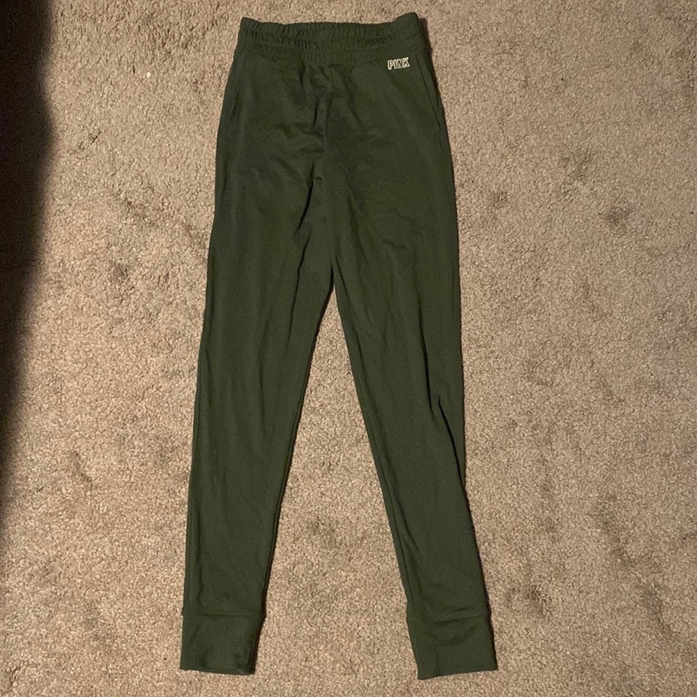 PINK XS navy green active pants